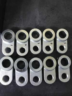 جودة  Custom Made Forged Detent Pin Holder Parts in Q235 Steel with Galvanized Surface and +/-0.1mm Tolerance مصنع